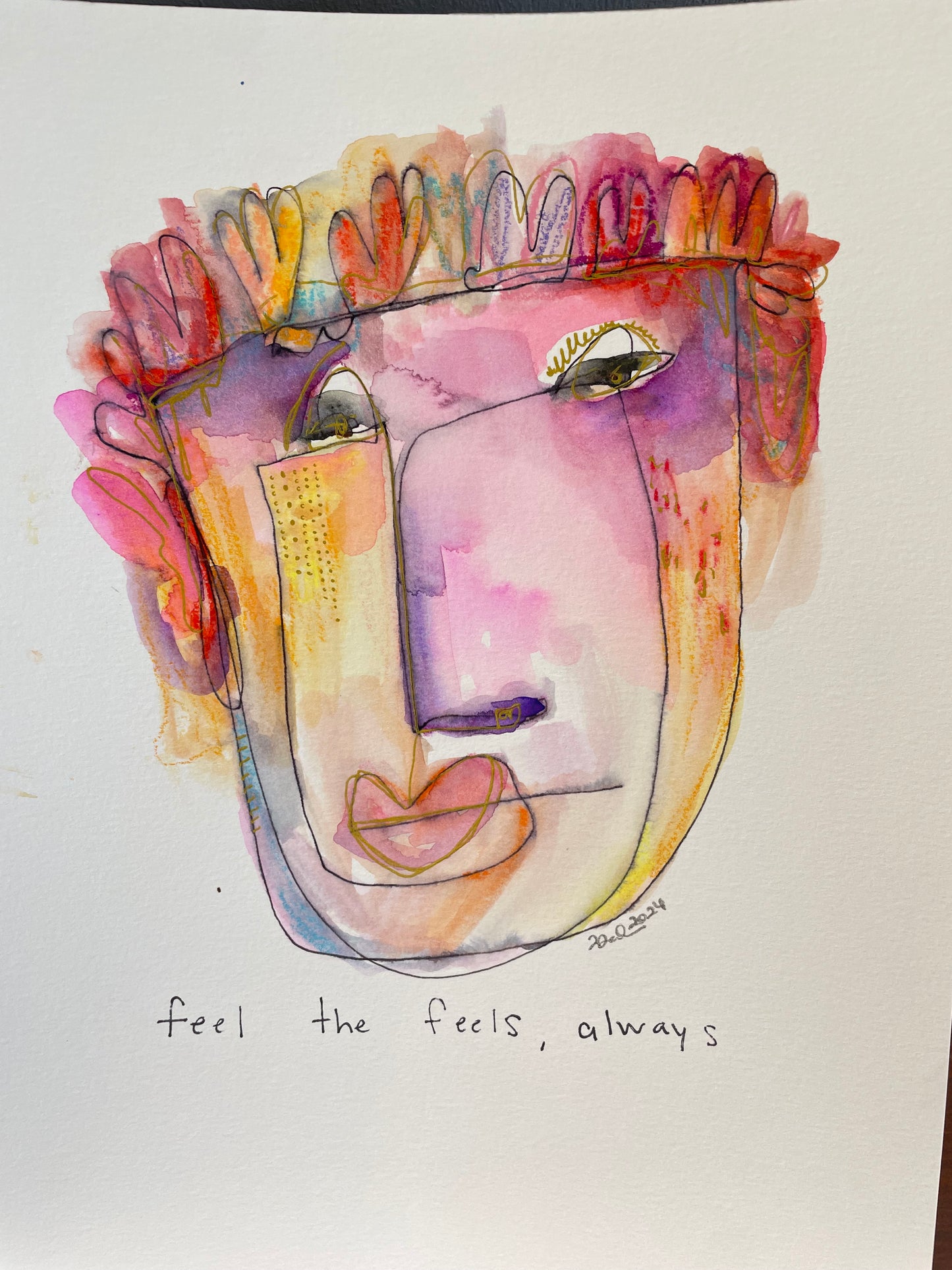 Abstract Face: Feel the Feels Always
