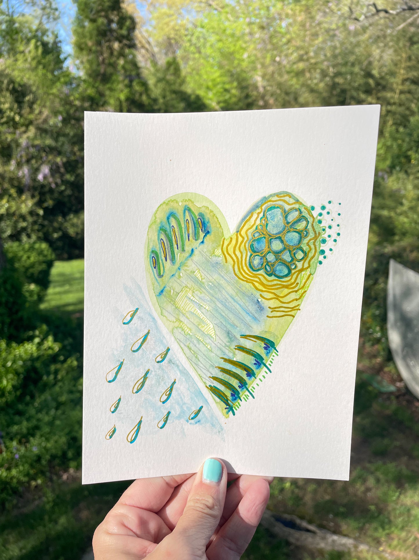 Abstract Heart: Rainforest