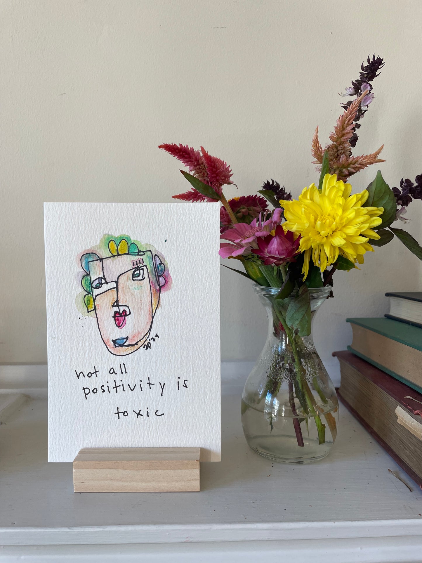 Abstract Face: Not All Positivity is Toxic
