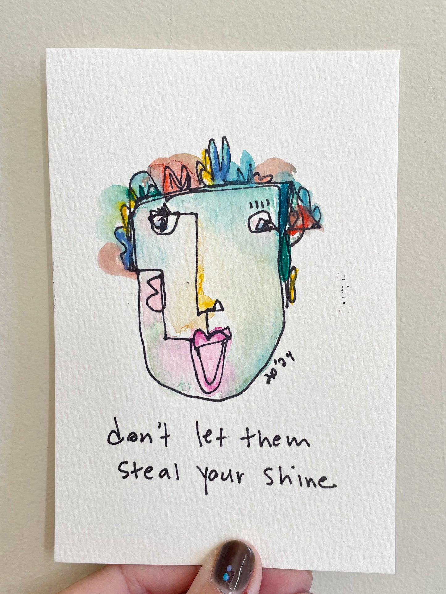 Abstract Face: Don't Let Them Steal Your Shine