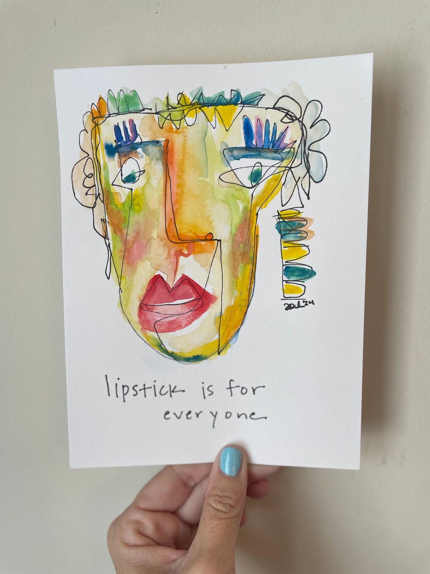 Abstract Face: Lipstick is for Everyone