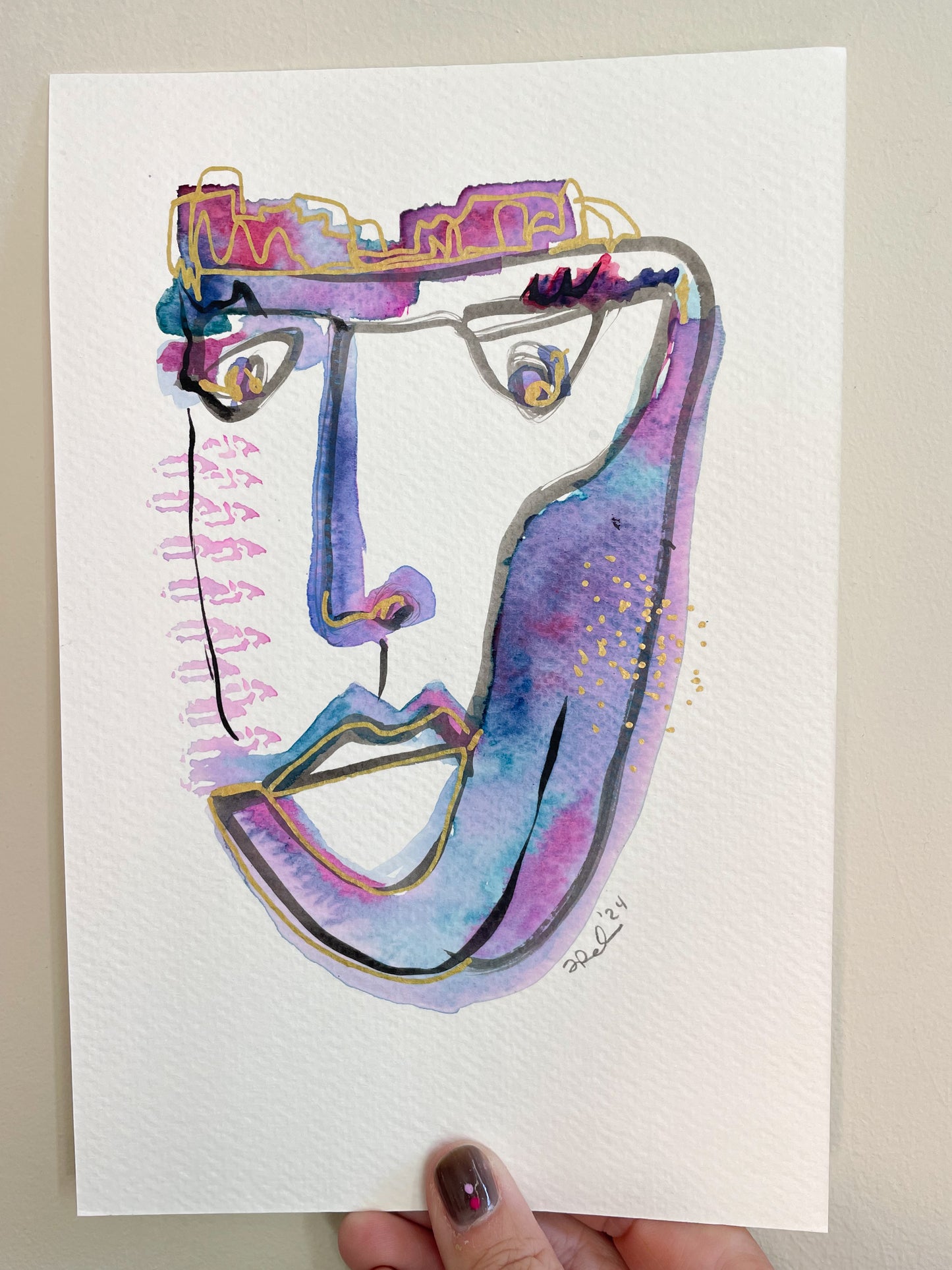 Abstract Face: Patience Comes Easy