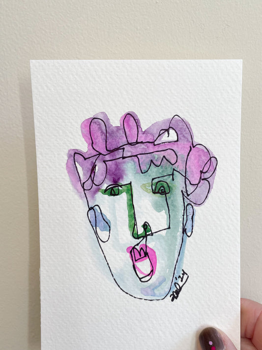 Abstract Face: Moody Ms
