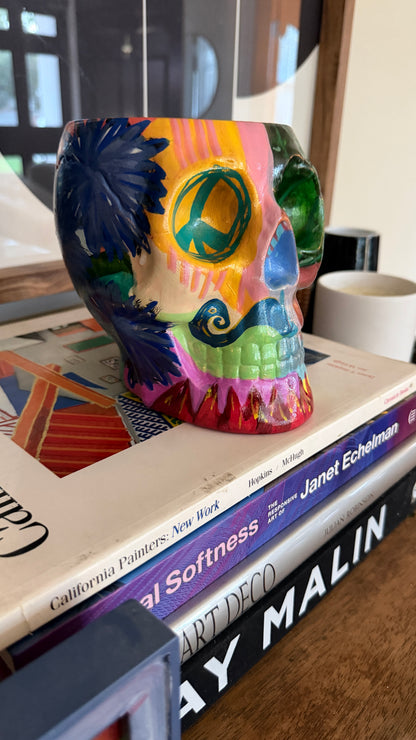 Peace Eye Skull Planter
