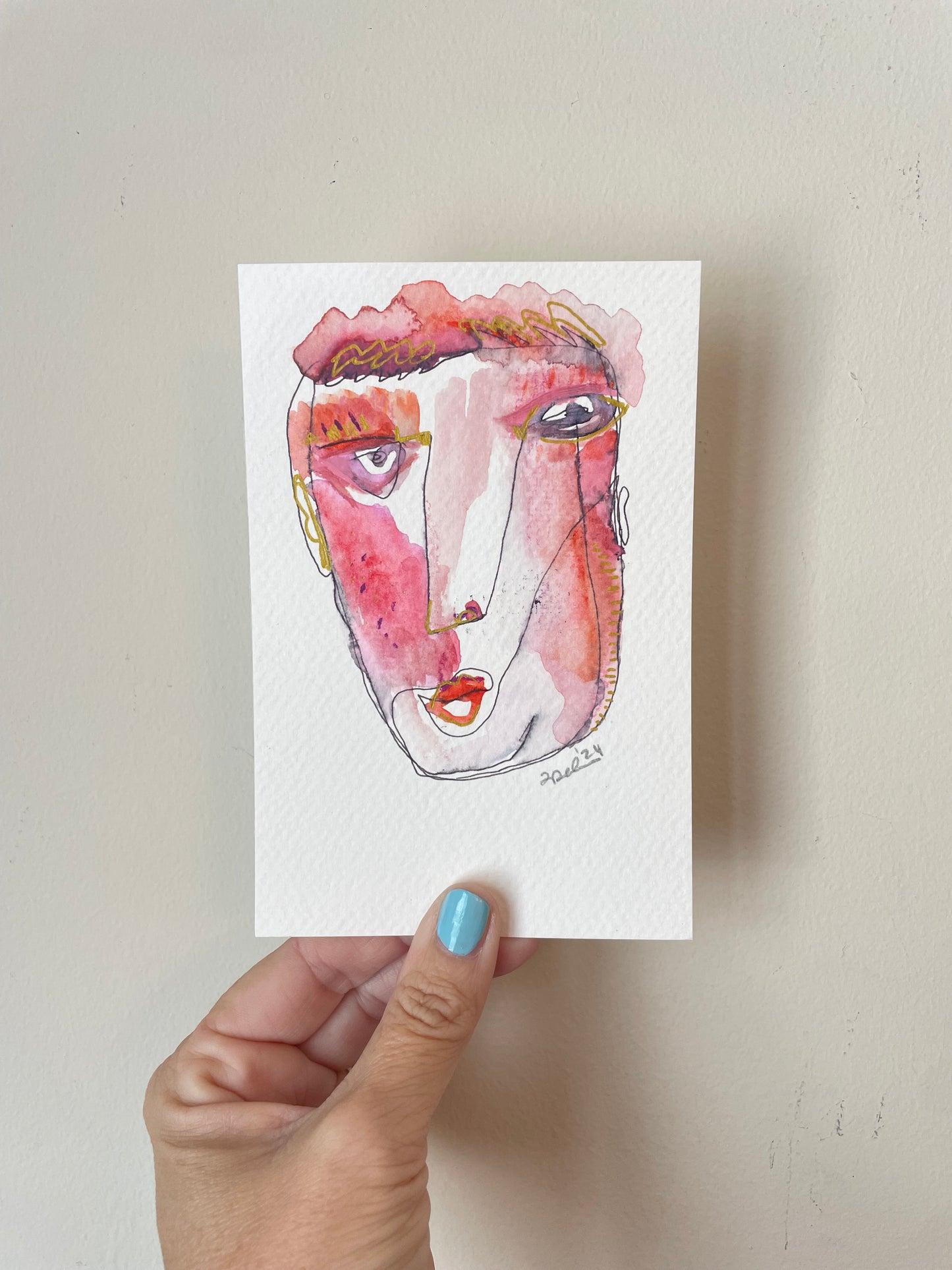 Abstract Face: Blush
