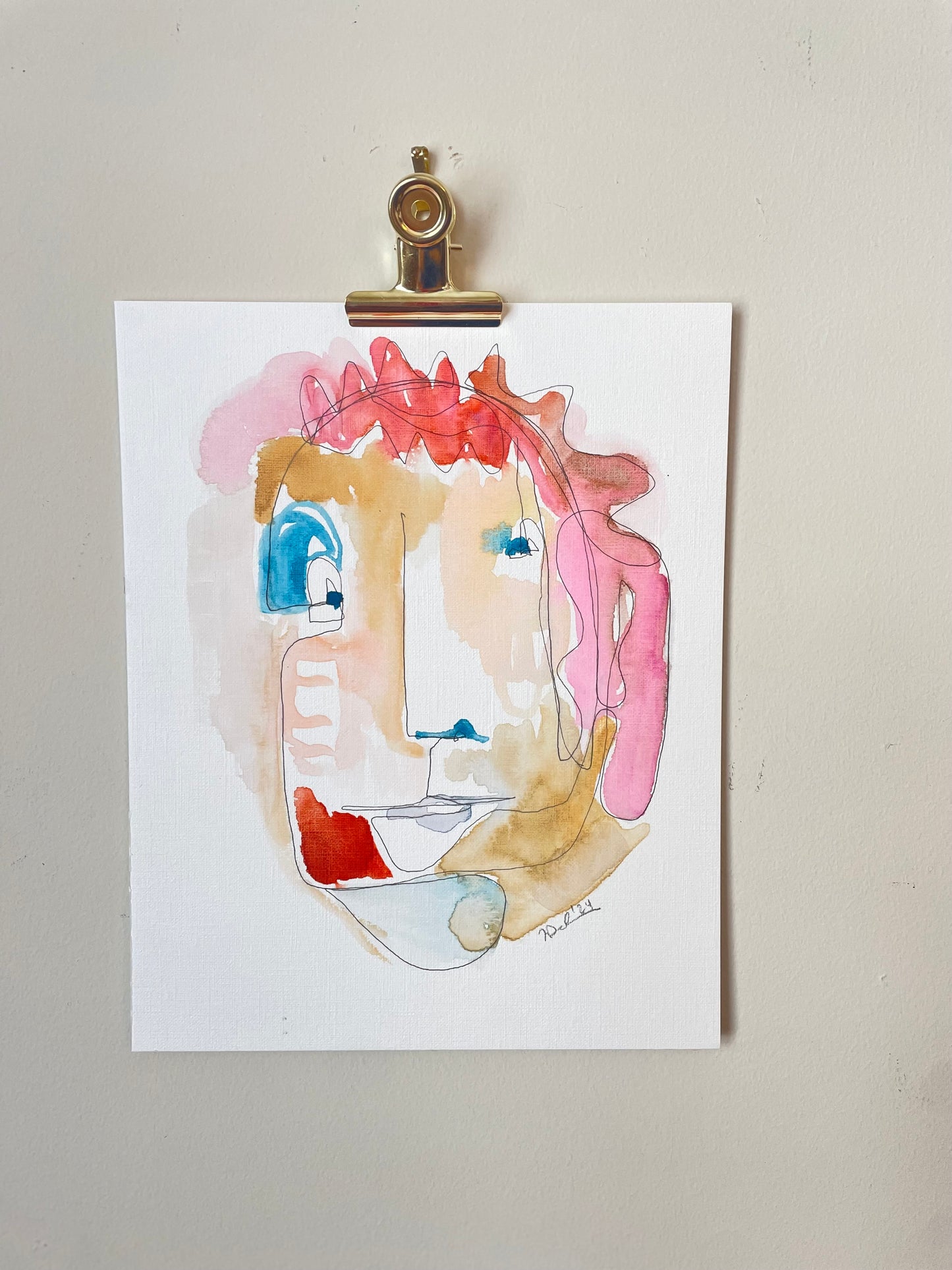 Abstract Face: The Calming Presence