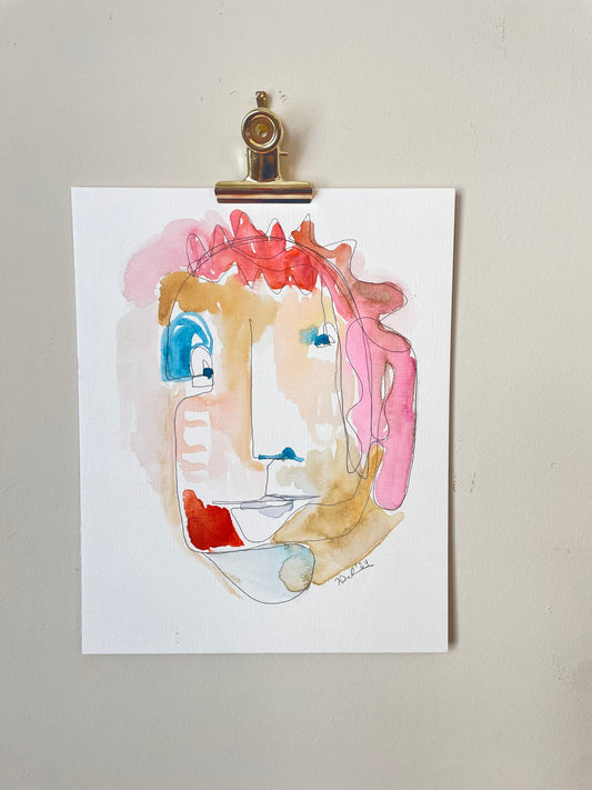 Abstract Face: The Calming Presence