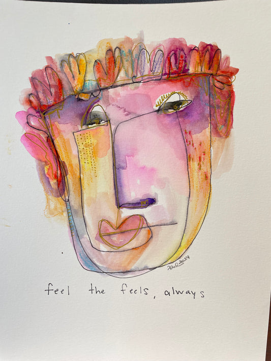 Abstract Face: Feel the Feels Always
