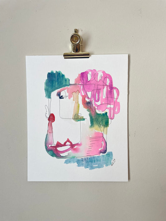 Abstract Face: Well Howdy Sailor