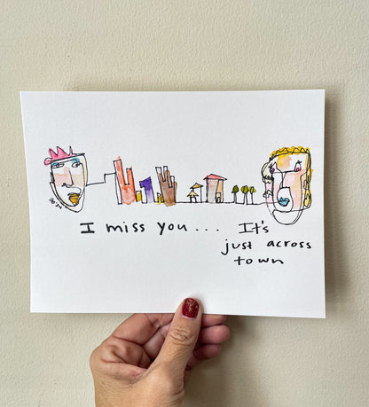 Abstract Face: I Miss You