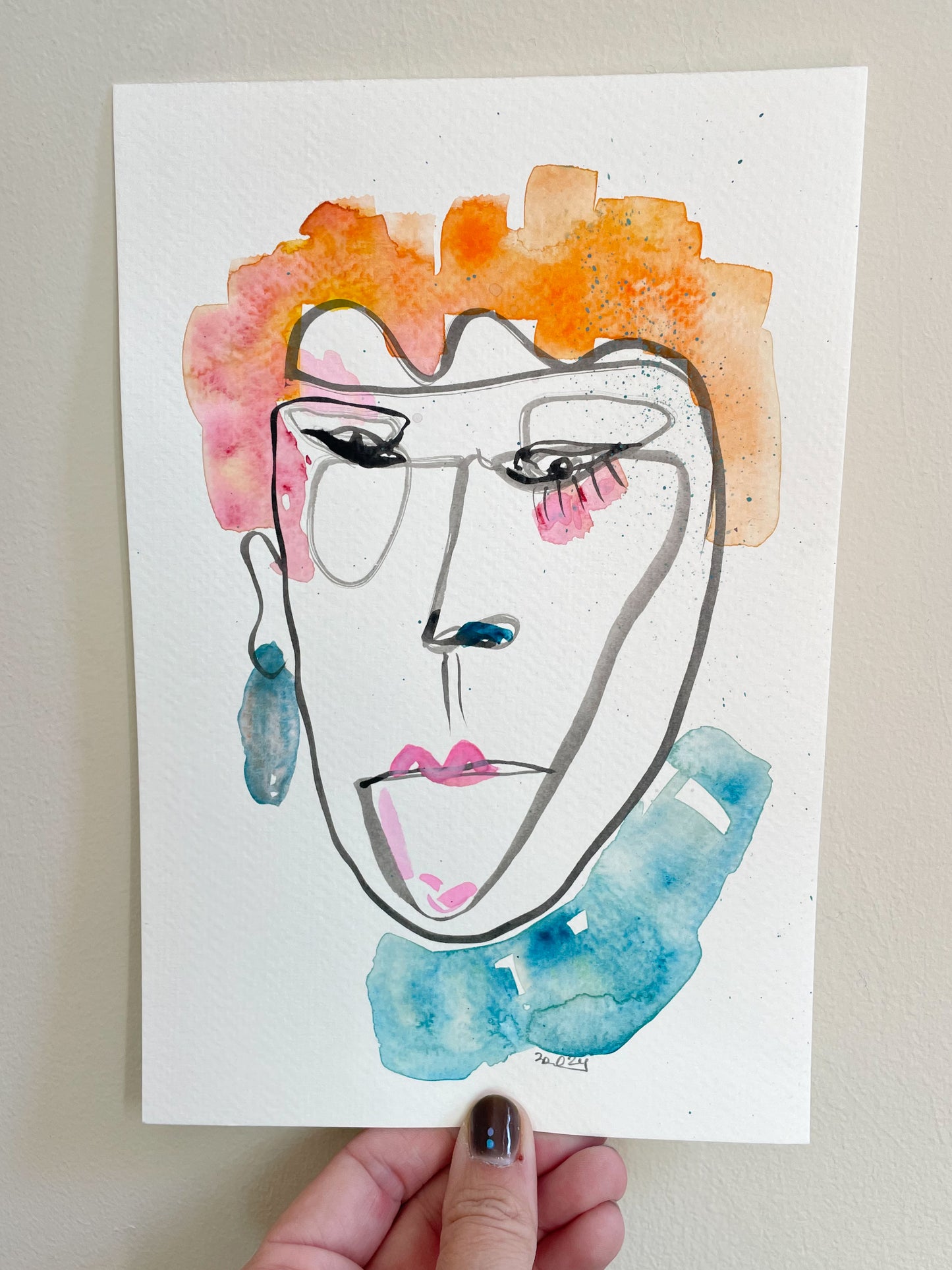 Abstract Face: She'll Argue with Anyone