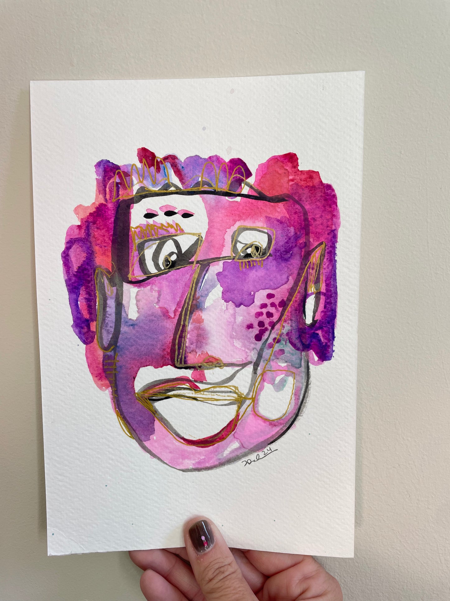 Abstract Face: Warm Welcome