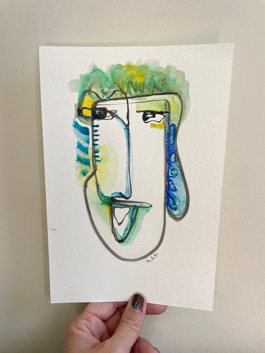 Abstract Face: Okay Be That Way