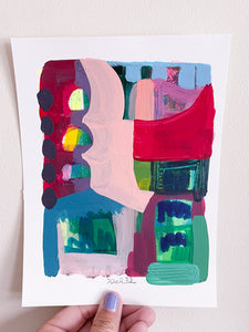 Abstract Color Blocks: Loud in the Silence