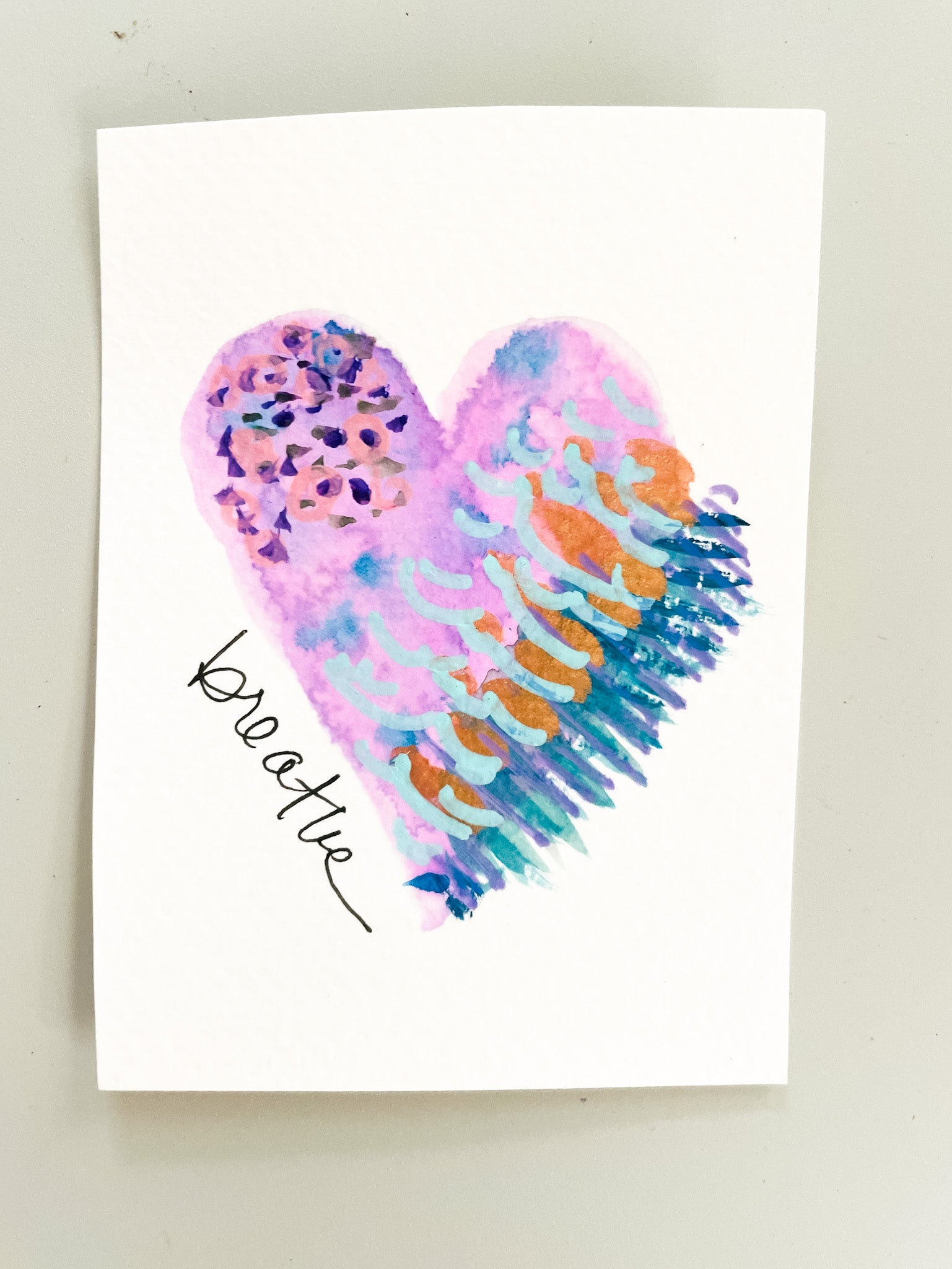 Mini Mantra Heart: Breathe