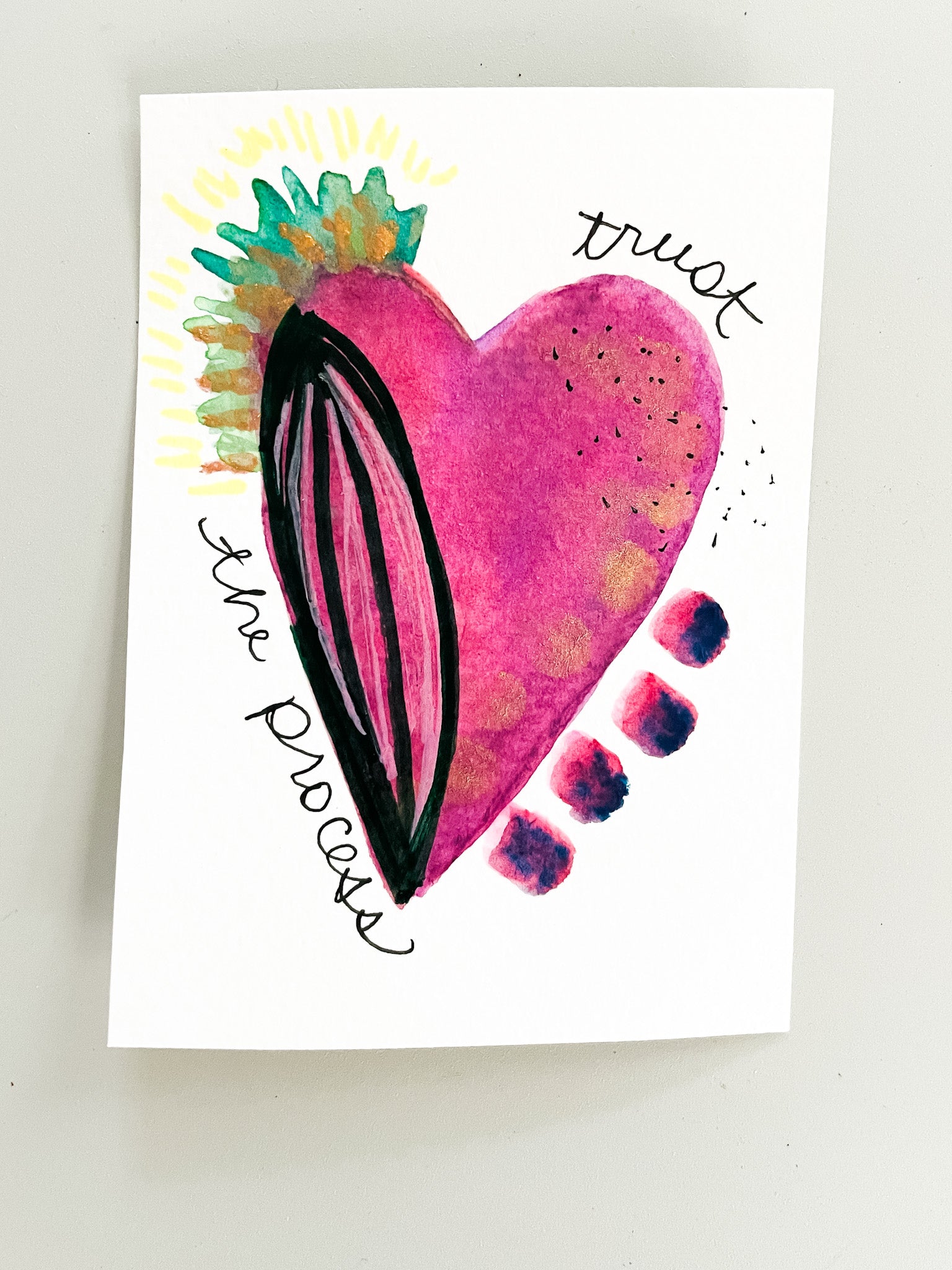 Mini Mantra Heart: Trust the Process