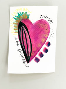 Mini Mantra Heart: Trust the Process