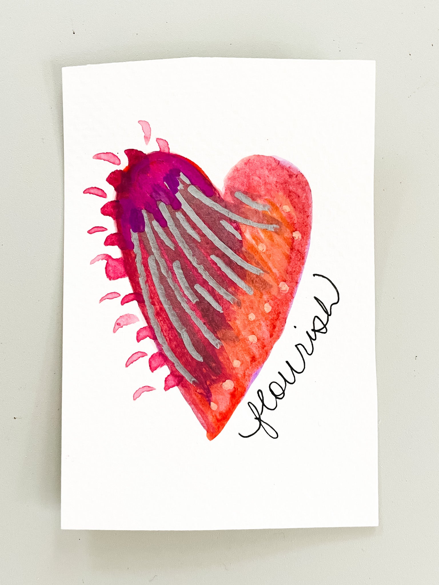 Mini Mantra Heart: Flourish