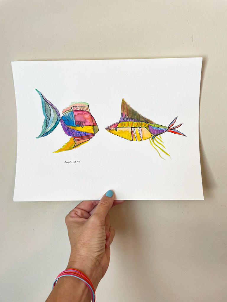 Fish: Quad Finger Sparkle Cheek + Tri Tail Fanger