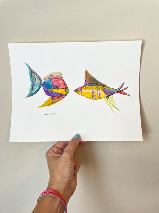 Fish: Quad Finger Sparkle Cheek + Tri Tail Fanger