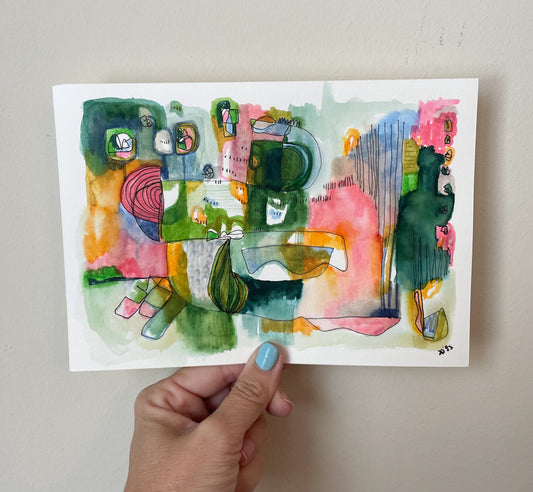 Abstract: Bottles in the Garden