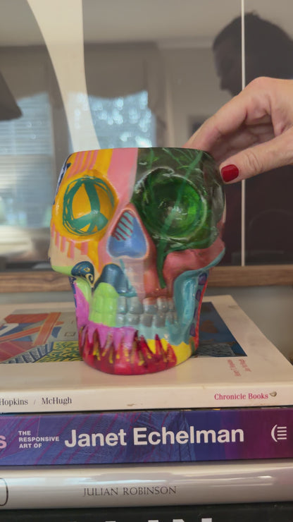Peace Eye Skull Planter